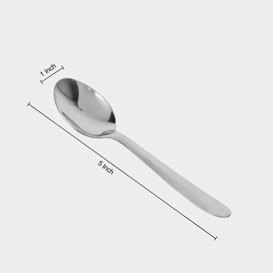 Set of 4 Stainless Steel Tea Spoons, , large image number null