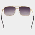 Men's Metal Gradient Rectangle Sunglasses, , small image number null