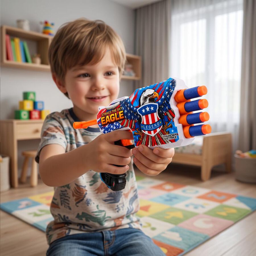 Kid's Sky Foam Dart Blaster Toy, , large