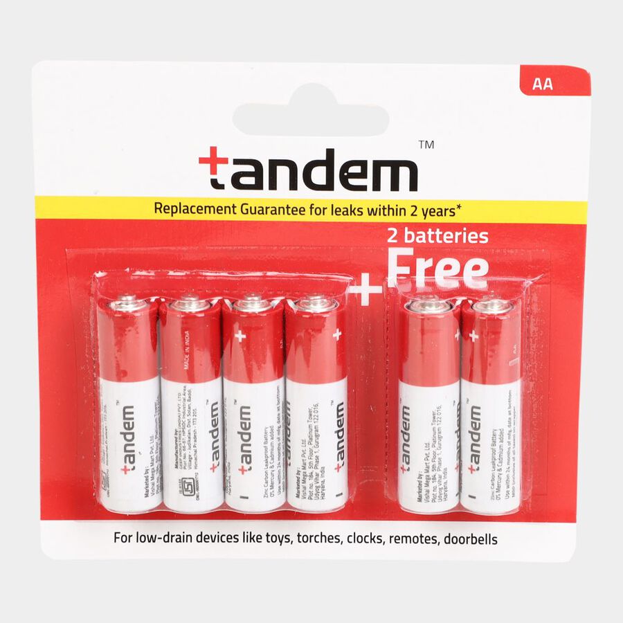 Zinc Carbon Batteries - Aa, , large