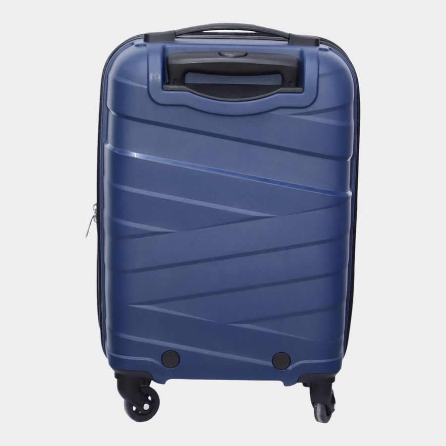 4-Wheel Dark Blue PVC Matee Hard Case Trolley, Small, , large image number null