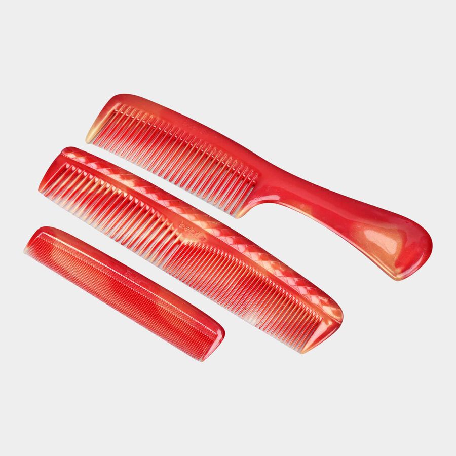 Plastic Hair Comb, Set of 3, , large image number null