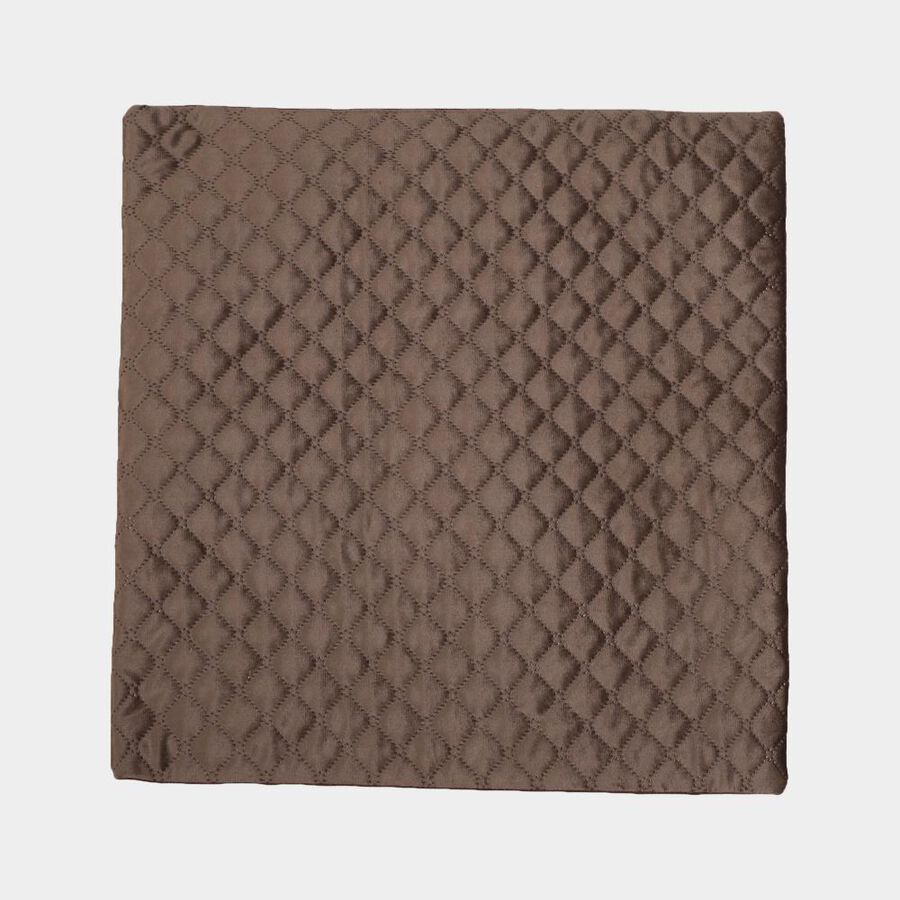 Brown Microfiber Cushion Cover, , large image number null