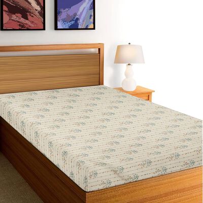 Green Microfiber Single Bedsheet