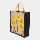 Women's Black Jute Tote Bag, , small image number null
