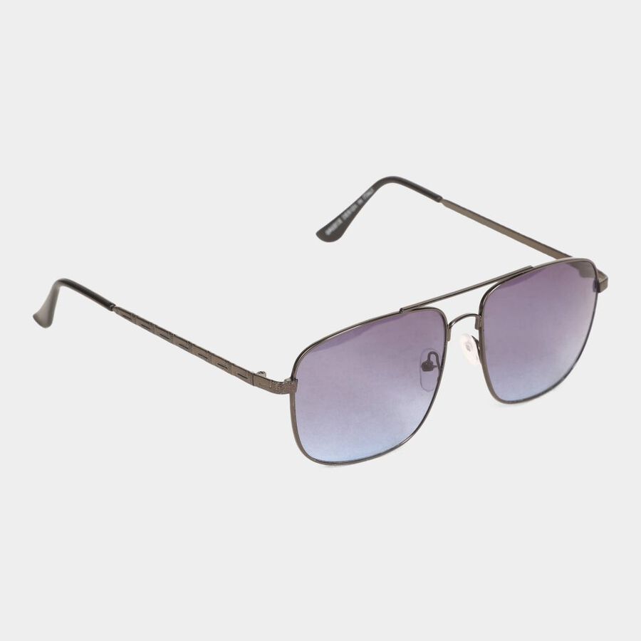Women's Metal Gradient Rectangle Sunglasses, , large image number null