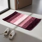 Anti-Skid Purple Polyester Door Mat Set of 2, , small