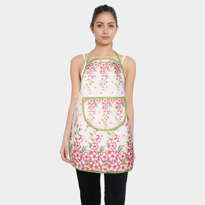 Brown Printed Polyester Cotton Apron