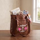 Tan PU Shopping Bag, , small
