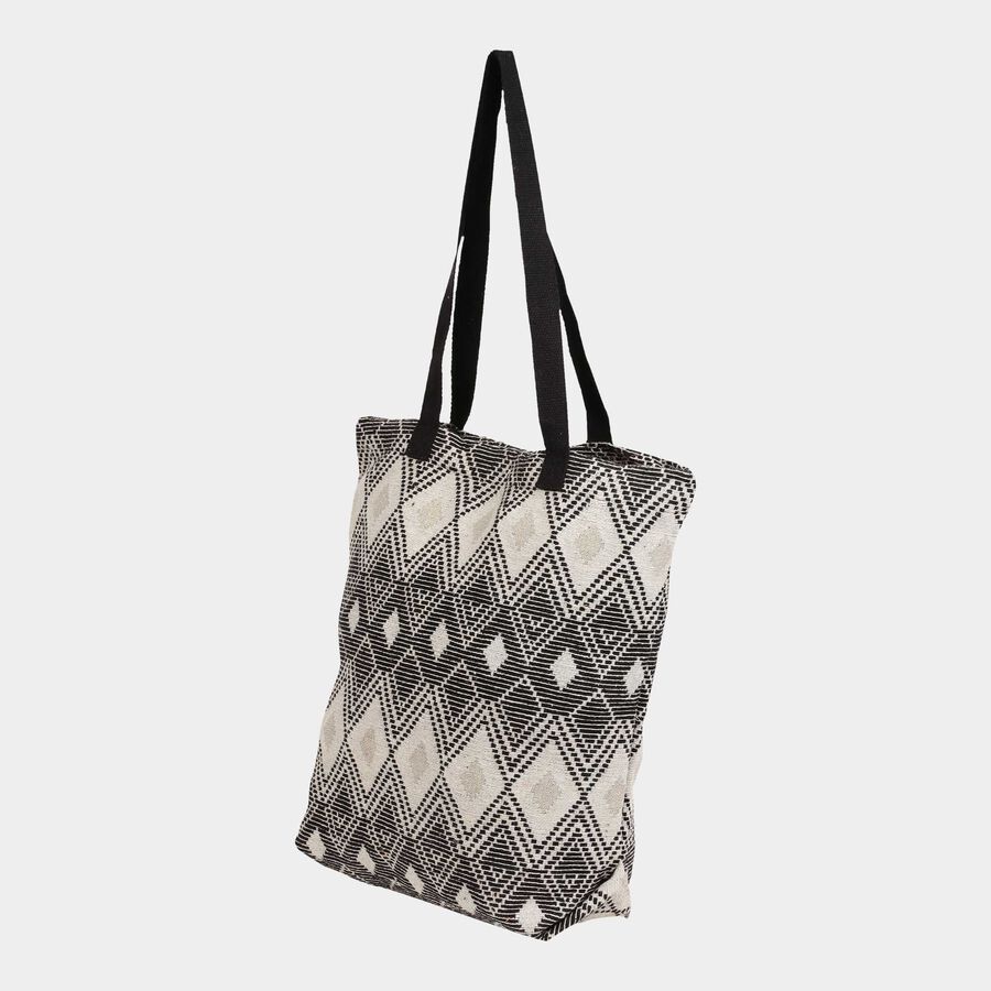 Women's Printed Canvas Shopping Bag, Medium, , large image number null