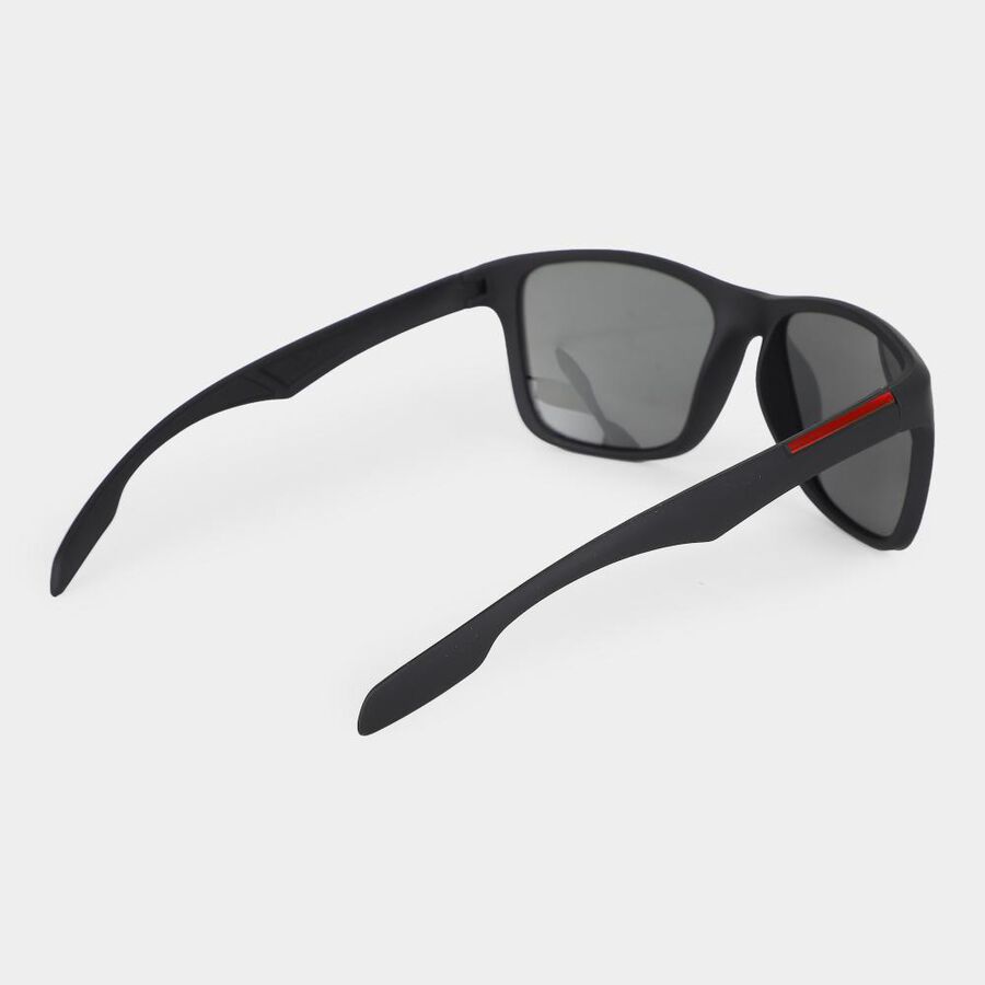 Men's Black Plastic Sunglasses, , large