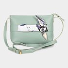 Light Blue Polyurethane Sling Bag, , small image number null