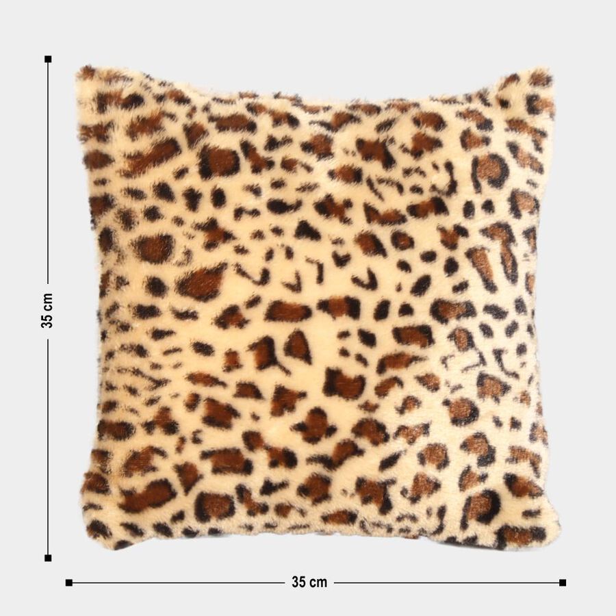 Leopard Printed Velvet Cushion, , large