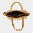 Women's Polyurethane Satchel, Quilted, Medium Size, , small image number null
