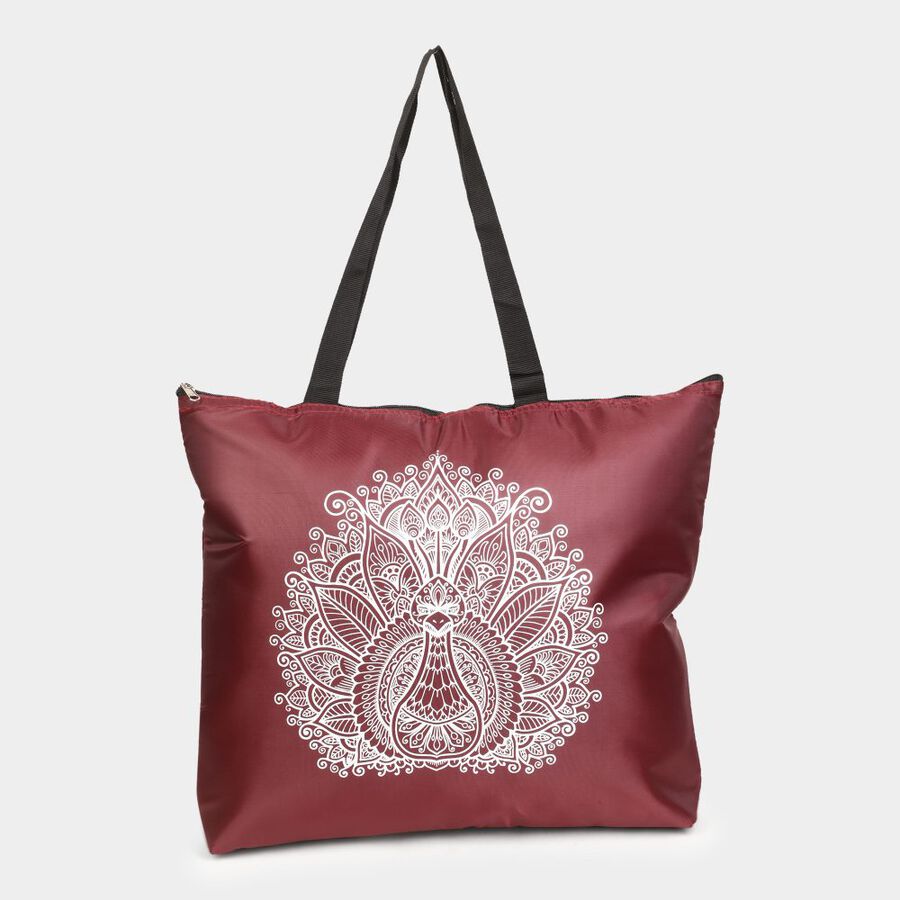Maroon Fabric-Nylon Bag, , large image number null