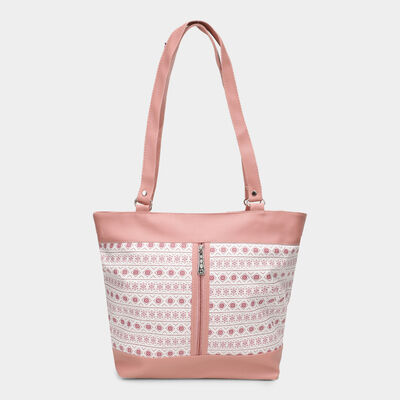 Pink Printed Hand Bag