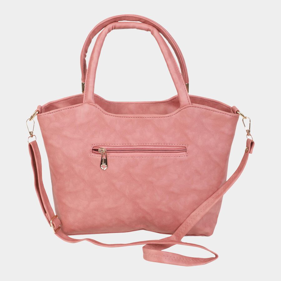 Women's Polyurethane Satchel, Quilted, Medium Size, , large image number null