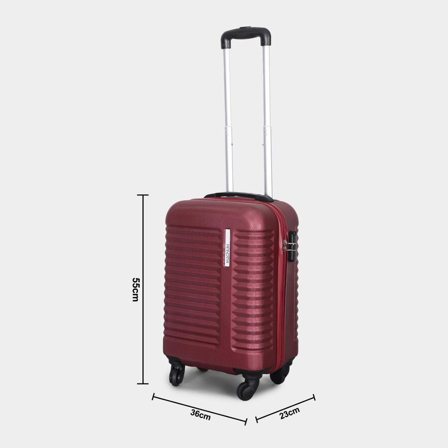 4-Wheel Wine Polypropylene Hard Case Trolley, Small + Medium + Large, , large image number null