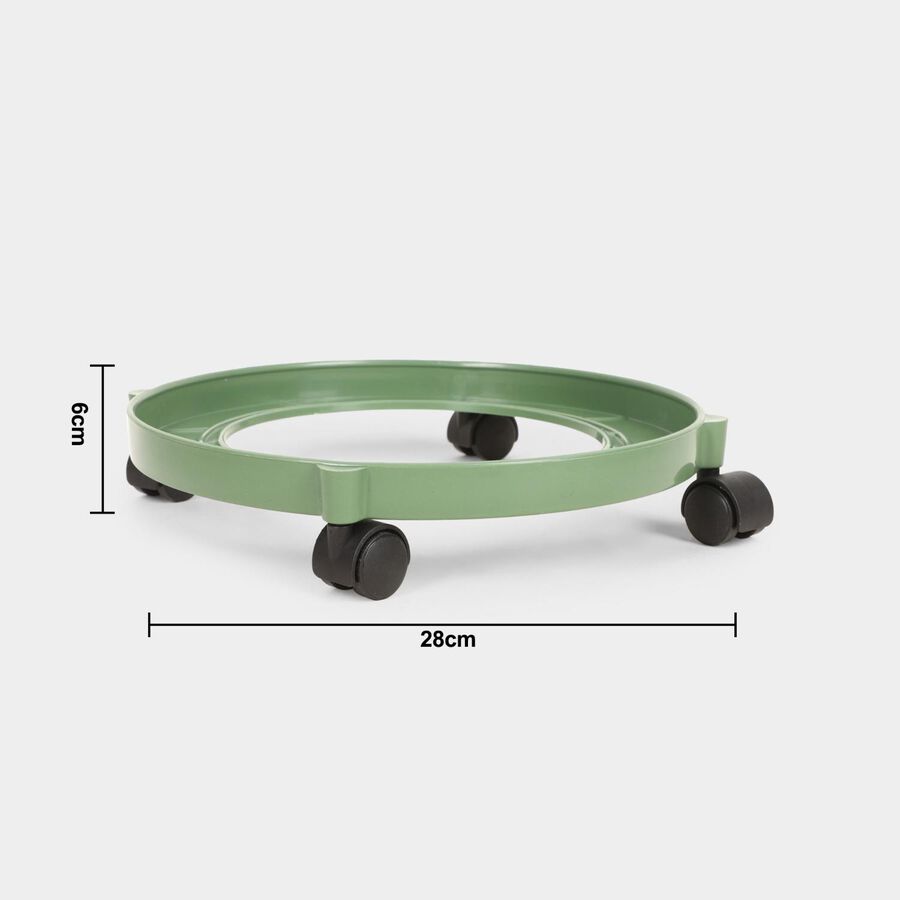 28 cm Dia. Plastic Cylinder Trolley, , large image number null