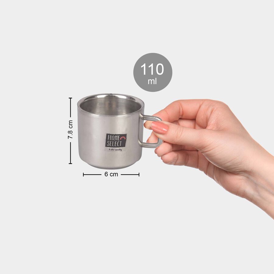 110 ml Steel Double Wall Mug, , large image number null