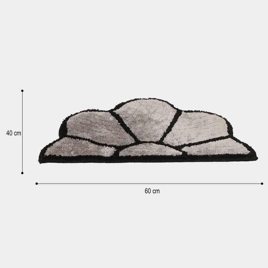 Grey Polyester Rug, , large