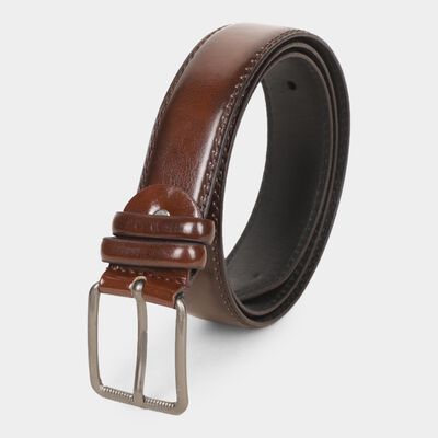 Men's Brown Polyurethane Formal Belt