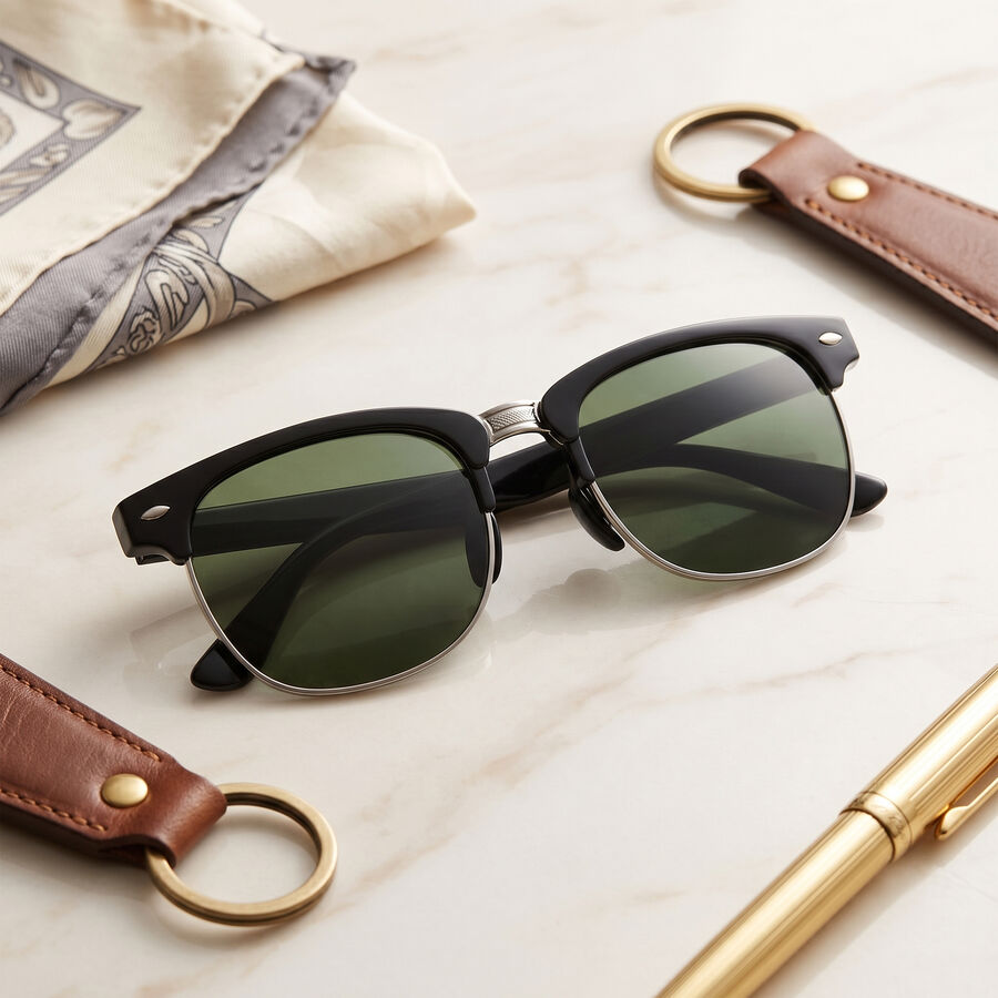 Men's Green Sunglasses, , large
