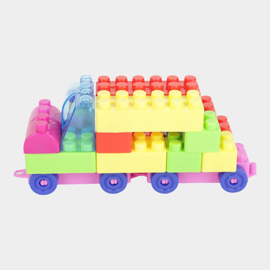 Kid's Mini Truck Building Blocks Puzzle (28 Pcs)Colour/Design May Vary, , large image number null