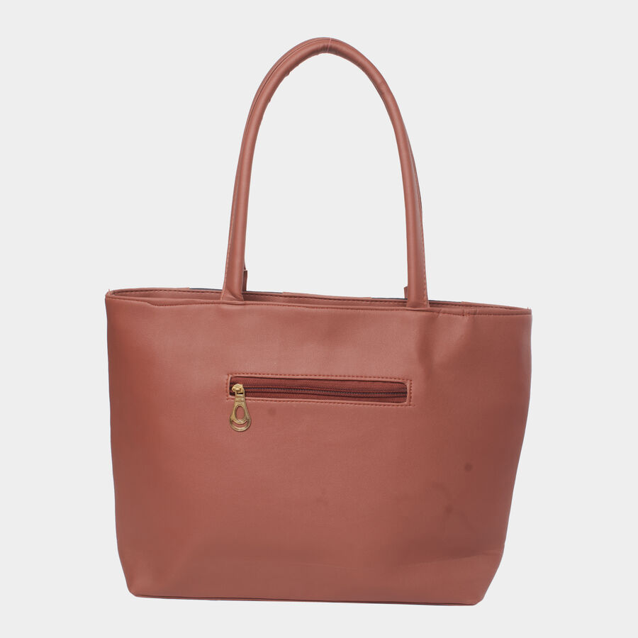 Women Solid Tan Handbag, , large image number null