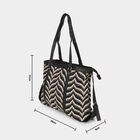Women's Black Fabric Tote Bag, , small image number null