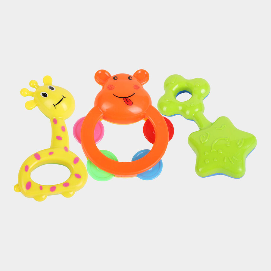 Baby Rattles, Set of 3(Colour/Design May Vary), , large image number null