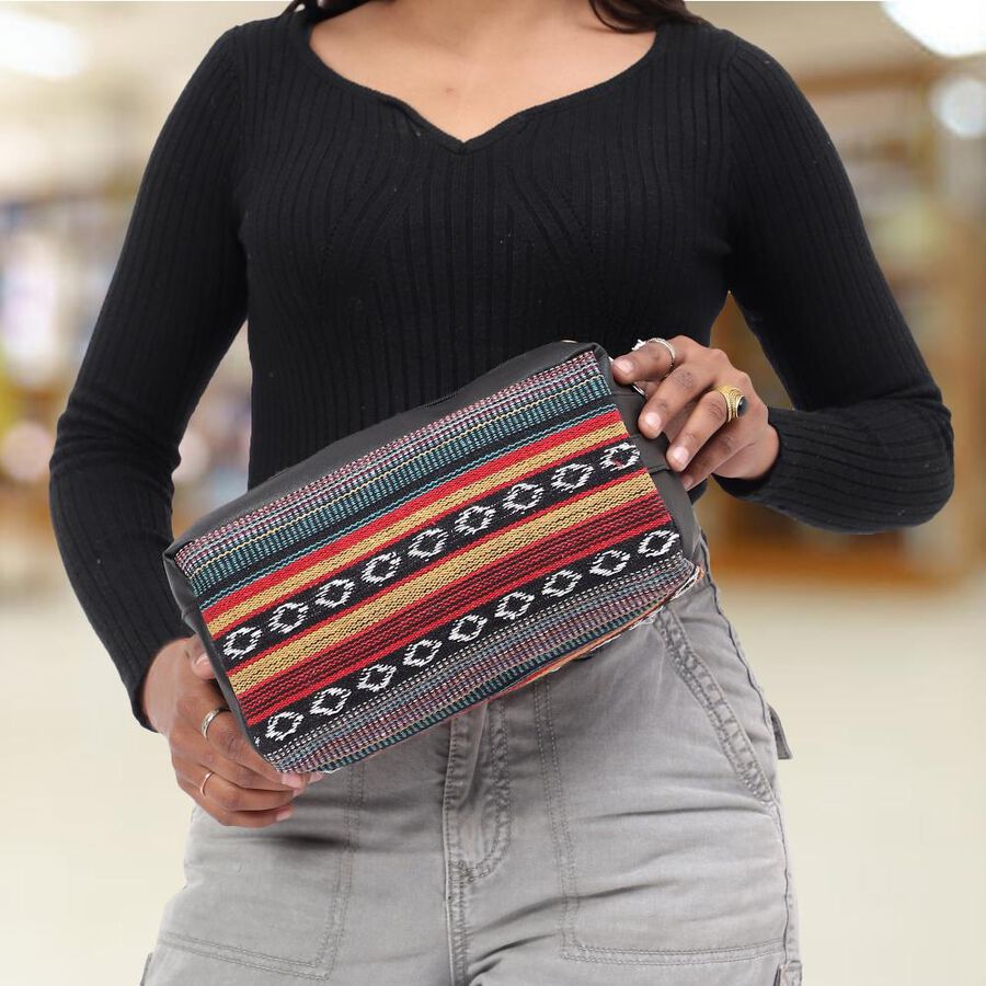 Women's Multicolor Canvas Handbag, , large image number null