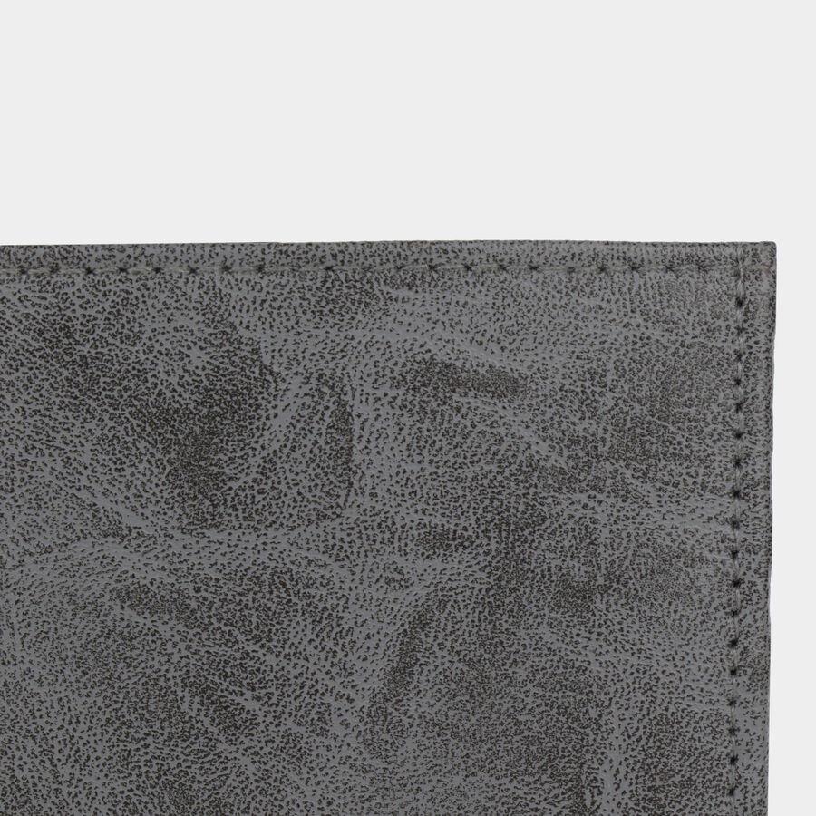 Men's Grey Polyurethane Wallet, , large image number null