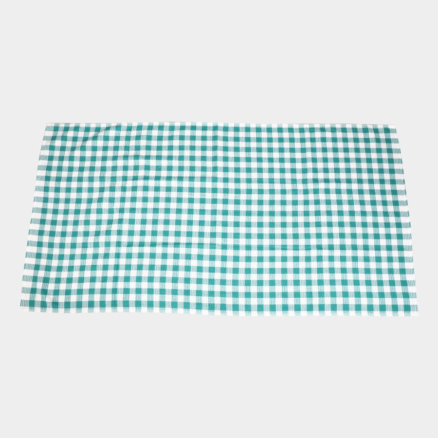 220 GSM Blue Cotton Blend Bath Towel, , large