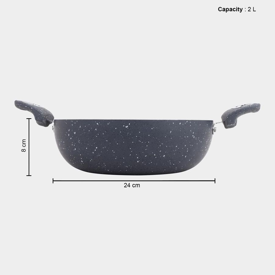 2 L Non-Stick Kadhai, 24 cm Dia., Induction Compatible, , large image number null