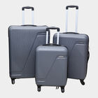 4-Wheel Grey Polypropylene Hard Case Trolley, Small + Medium + Large, , small image number null