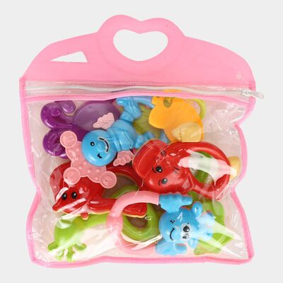 Kid's Multi-Color Baby Rattles and Teethers Toy Set