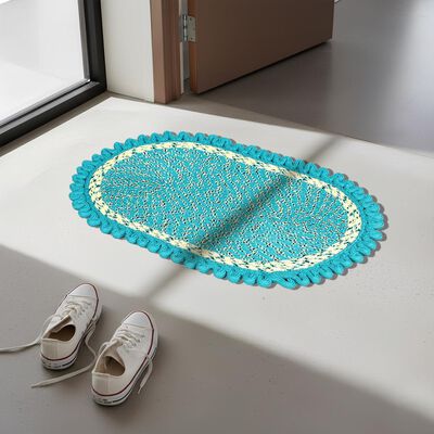 Green Polyester Door Mat