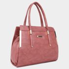 Women's Peach Polyurethane Tote Bag, , small image number null