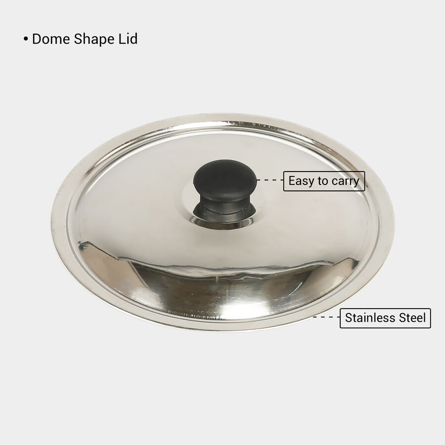 Stainless Steel Multi Purpose Lid (Cover) With Knob - 23cm, , large image number null