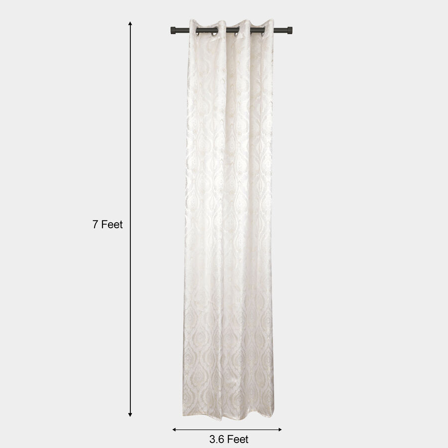 7ft. White Microfiber Door Curtain, , large image number null