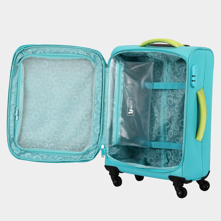 4-Wheel Polyester Soft Case Trolley, Small, , large image number null