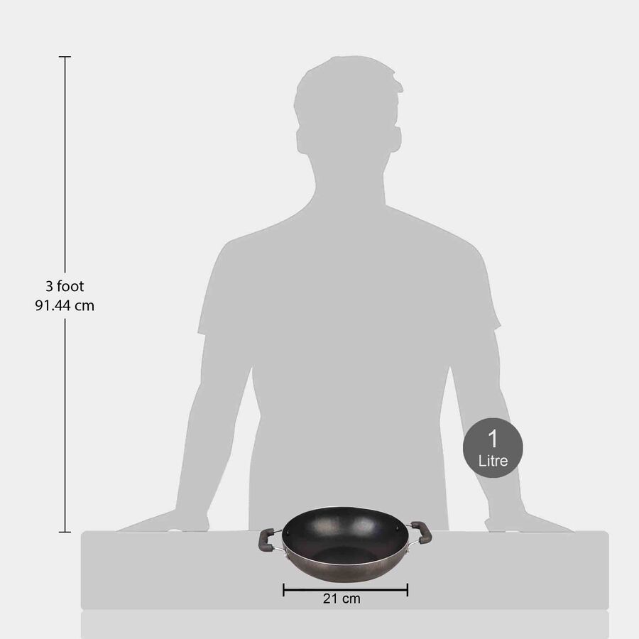 1 L Non-Stick Kadhai, 21 cm Dia., , large image number null