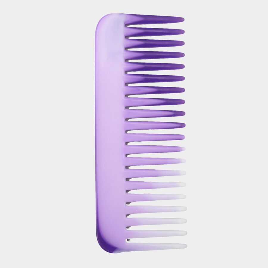 Plastic Hair Comb, Set of 6 - Colour/Design May Vary, , large image number null