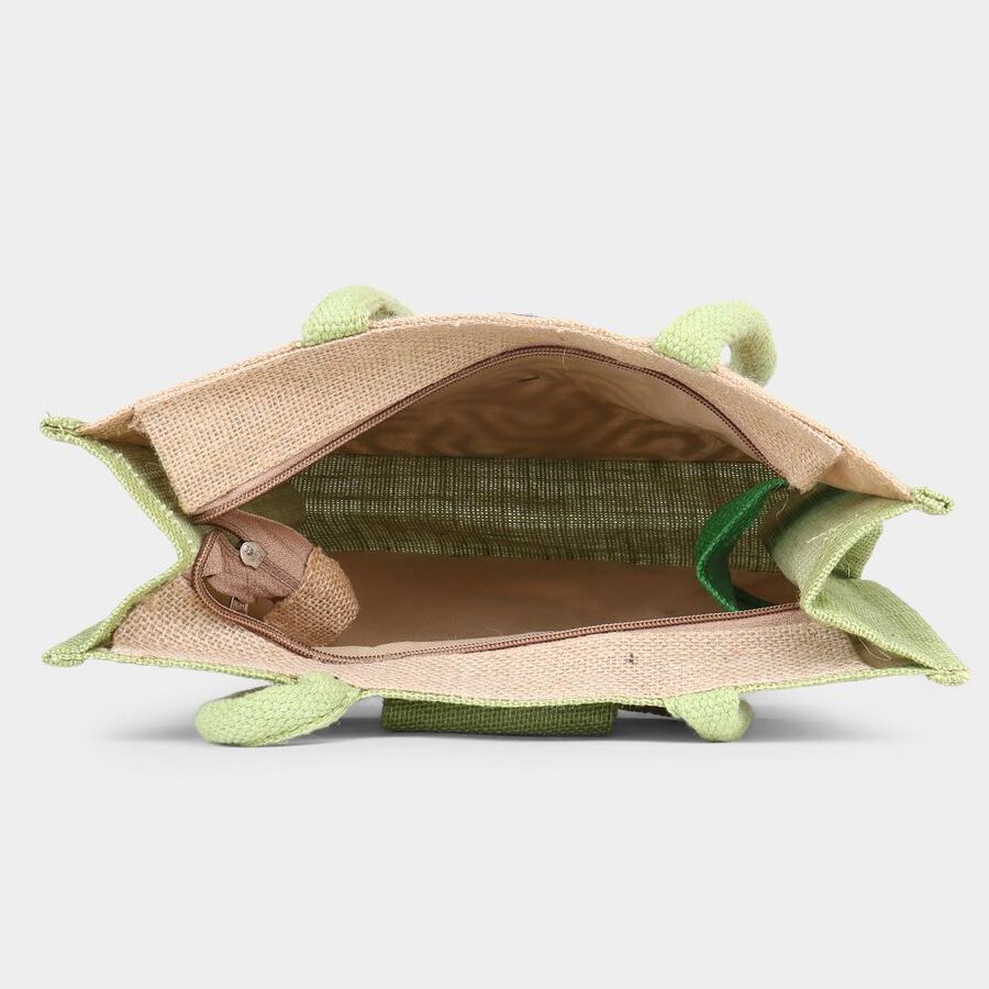 Green Jute Lunch Bag, , large image number null
