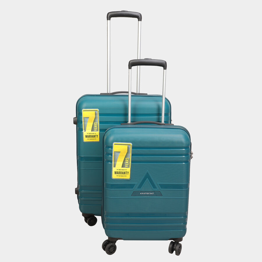 8-Wheel Green PVC Matee Hard Case Trolley, Small + Medium, , large image number null