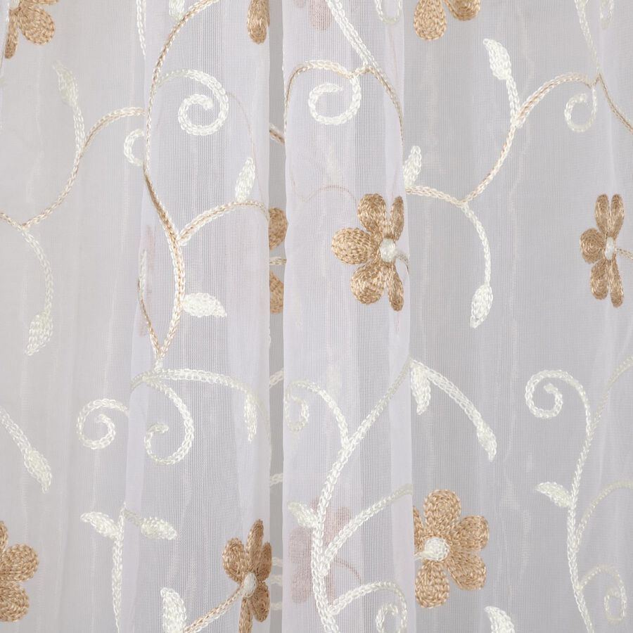 7ft. Beige Microfiber Door Curtain, , large image number null