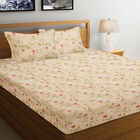 120 GSM Pink Polyester Double Bedsheet, , small image number null