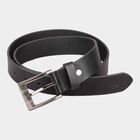 Men's Black Leather Casual Belt, , small image number null