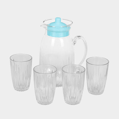 Lemon Jug With Glass,Set of 4